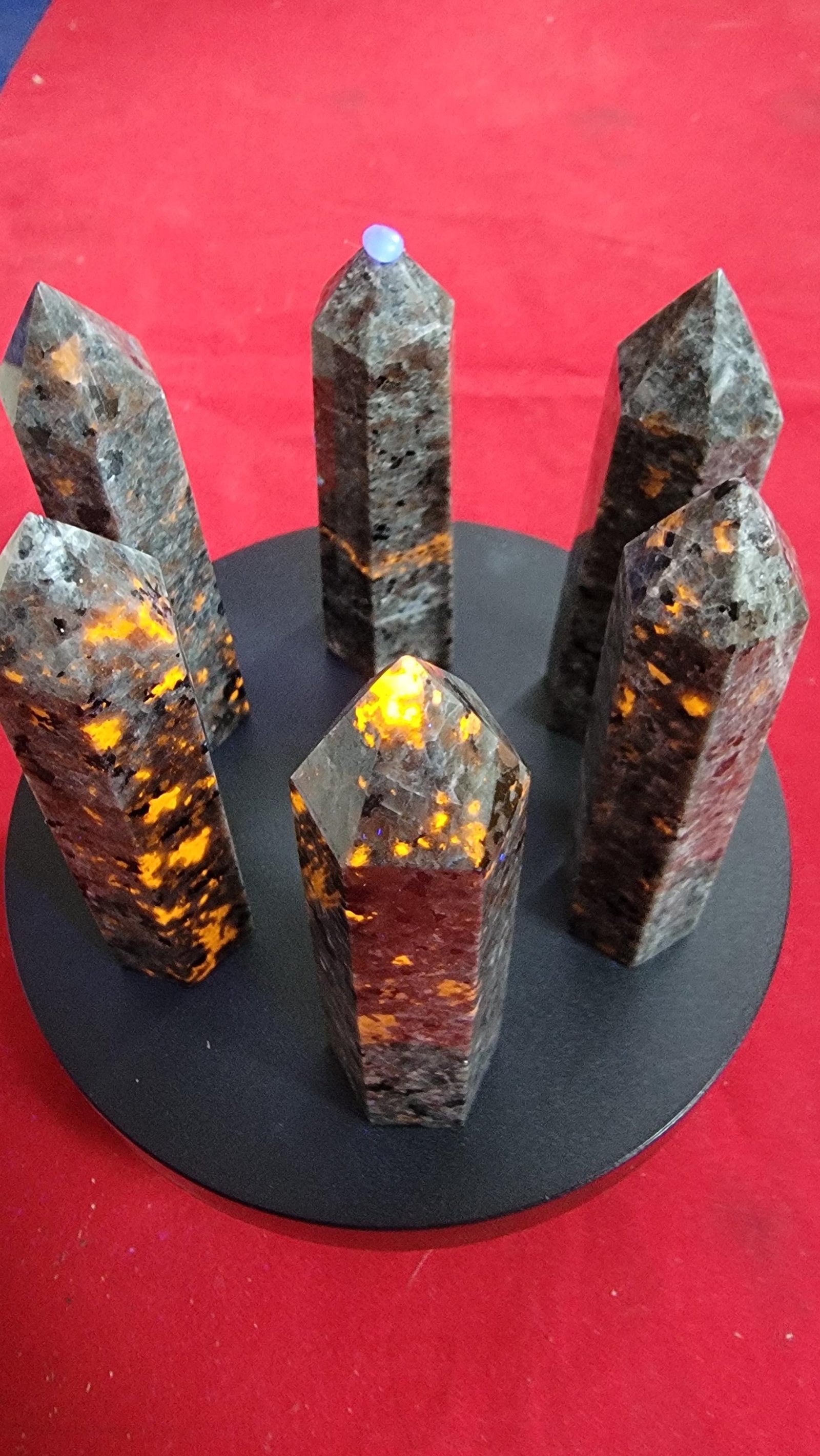 Yooperlite Tower ~4 Inch Polished Fluorescent Glow Crystal Point | Michigan Lake Superior Stone Obelisk — 2