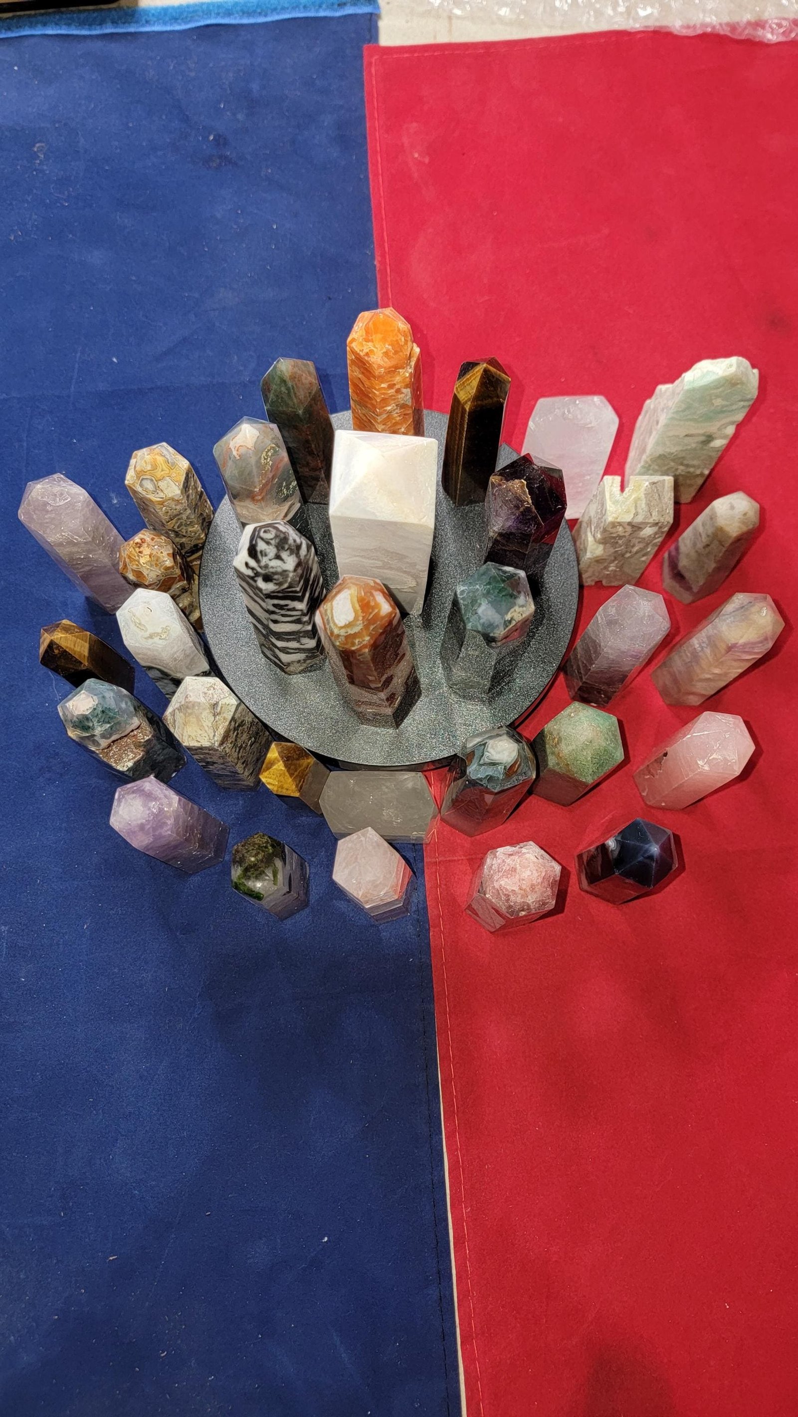 Random Pack of 5 Polished Crystal Towers | Mystery Gemstone Obelisk Bundle | Healing Stones Surprise