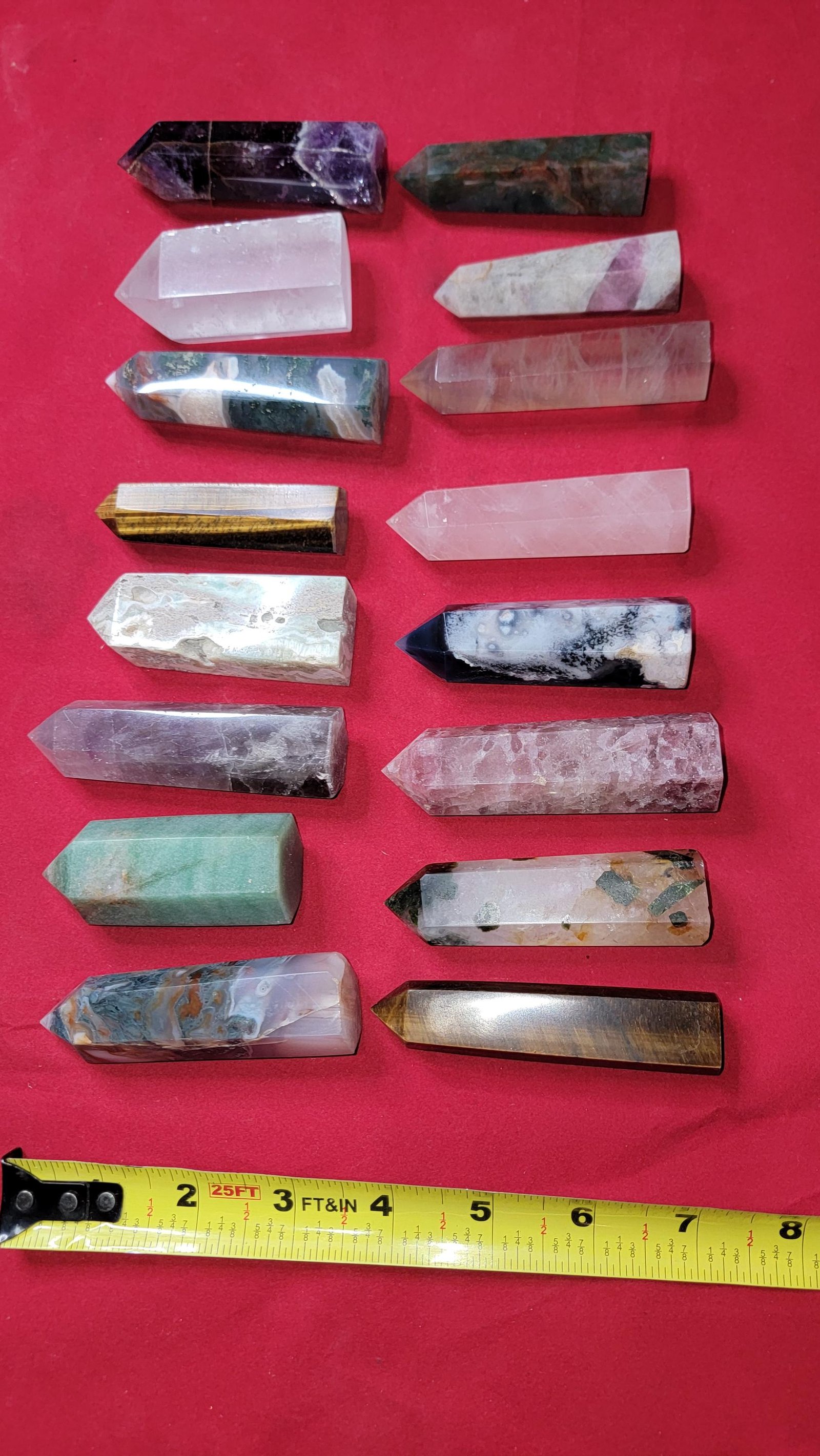Random Pack of 5 Polished Crystal Towers | Mystery Gemstone Obelisk Bundle | Healing Stones Surprise — photo 2 of 3