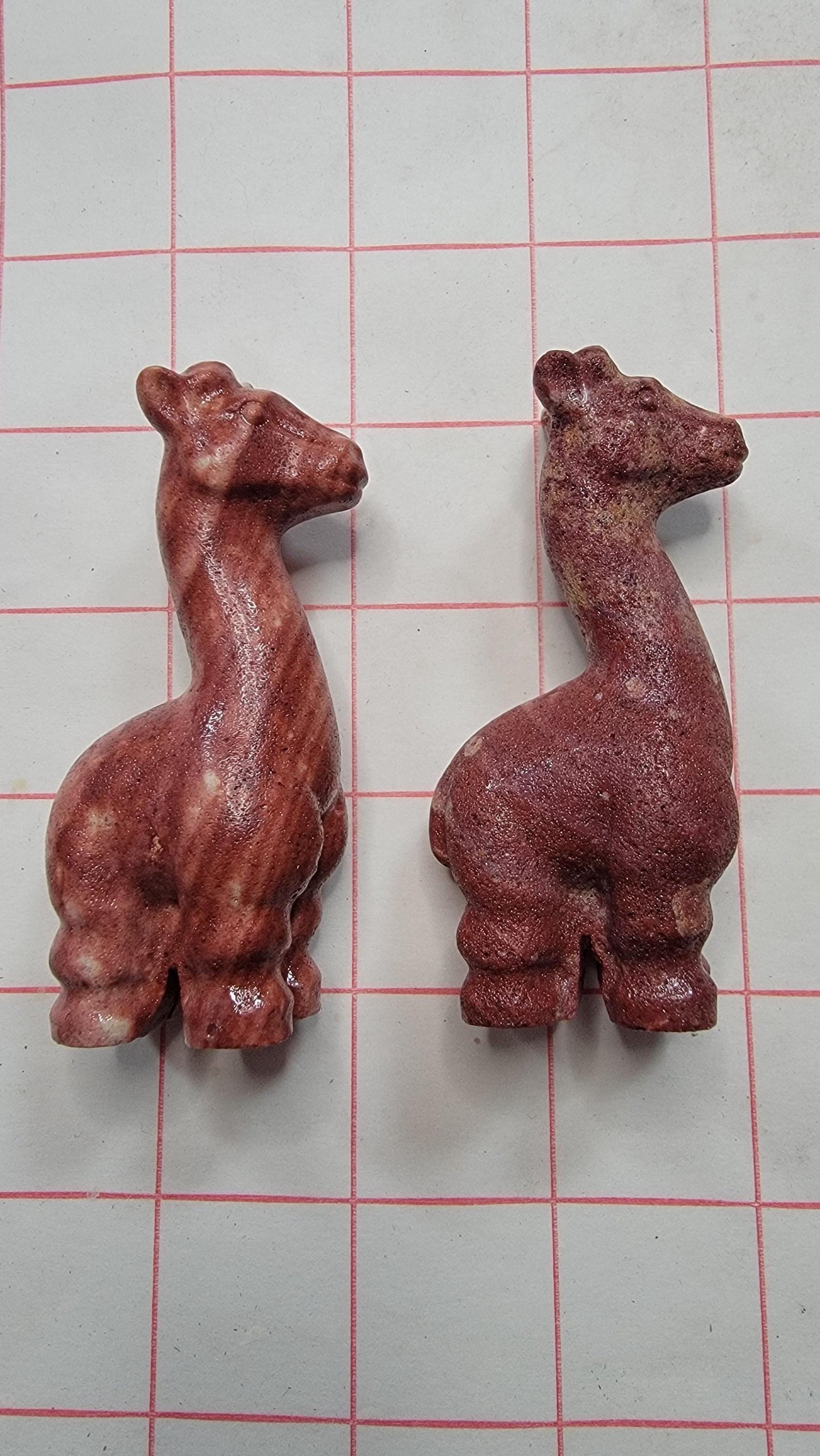 Polished Rhodonite Giraffe Carving Crystal Animal Figurine 3" Tall Healing Stone — 1 — photo 4 of 5