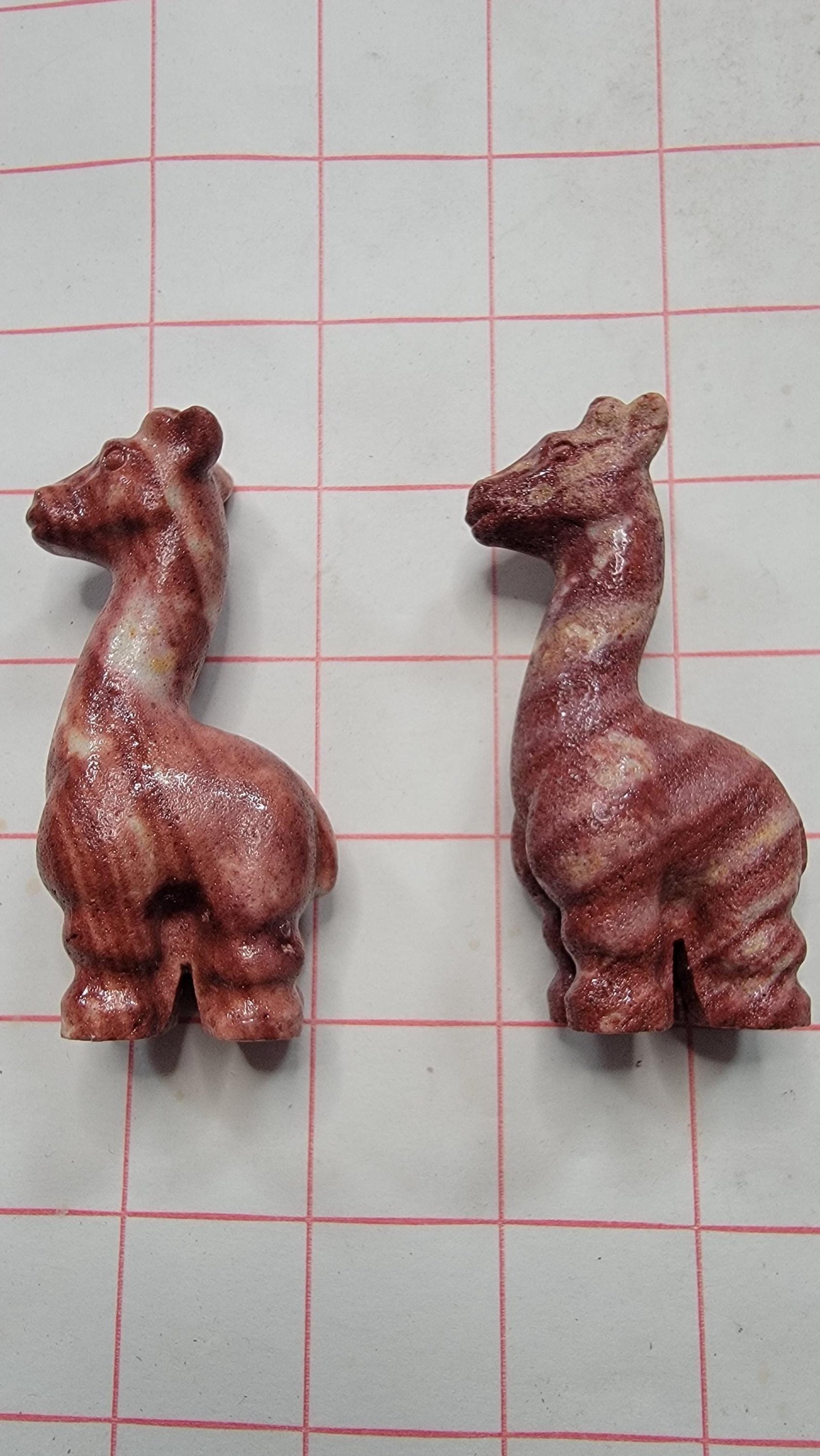 Polished Rhodonite Giraffe Carving Crystal Animal Figurine 3" Tall Healing Stone — 1 — photo 5 of 5
