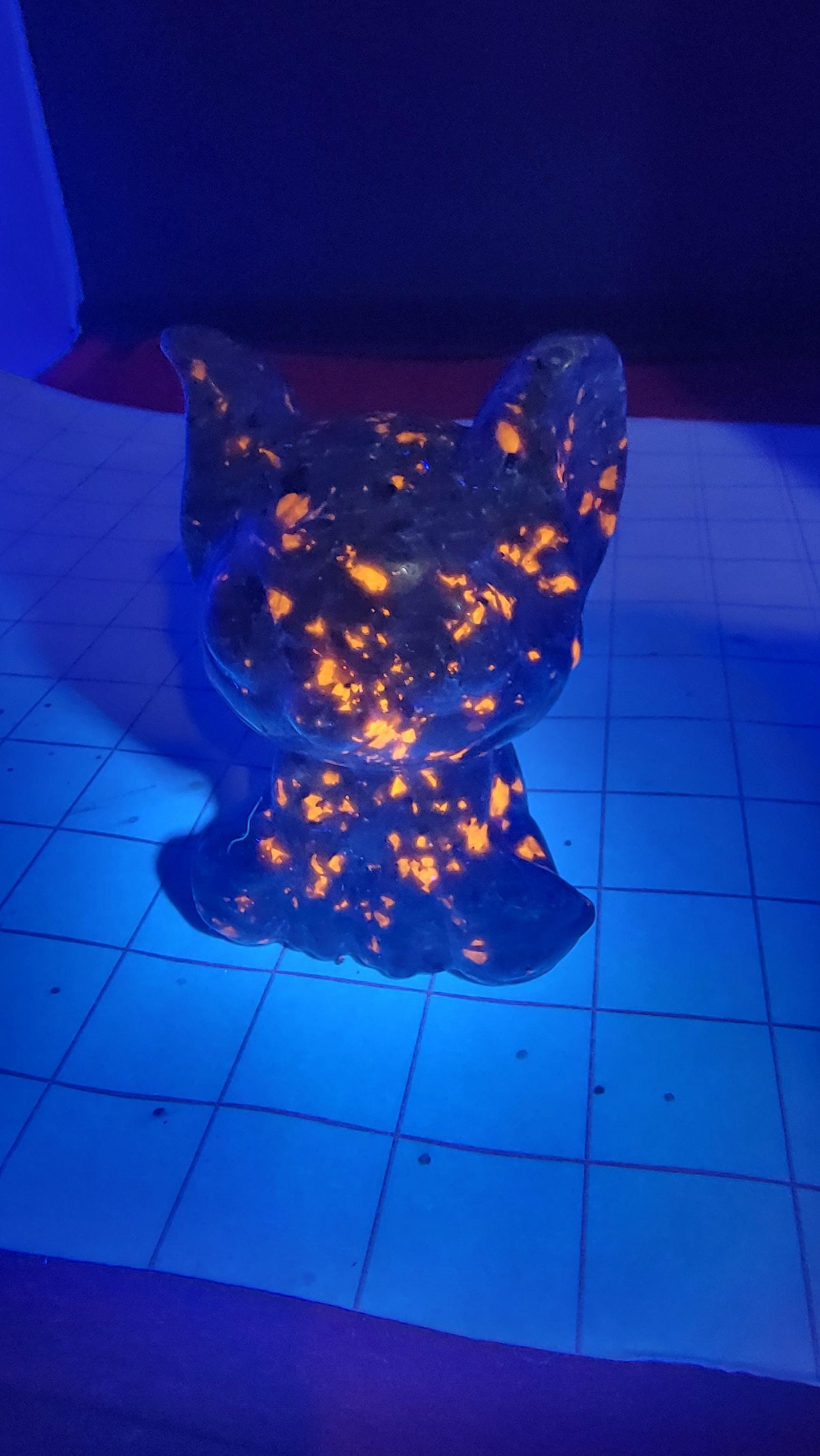 Yooperlite Carving: Hand-Carved Glowing Elephant, Stitch, Owl, or Shark — Elephant — photo 6 of 8