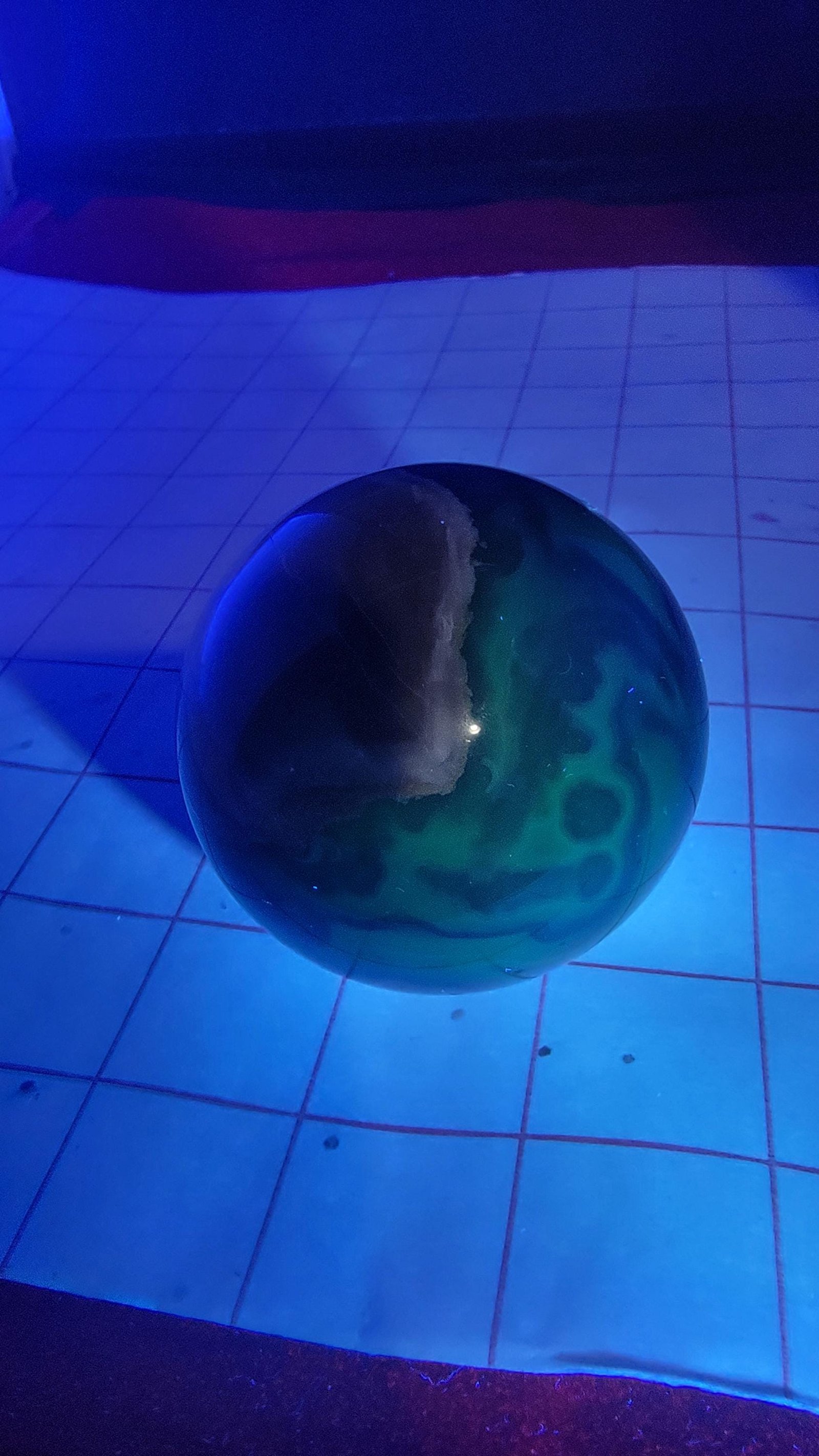 Volcano Agate Sphere: Hand-Polished UV Reactive Crystal Ball — 9.4oz — photo 8 of 8