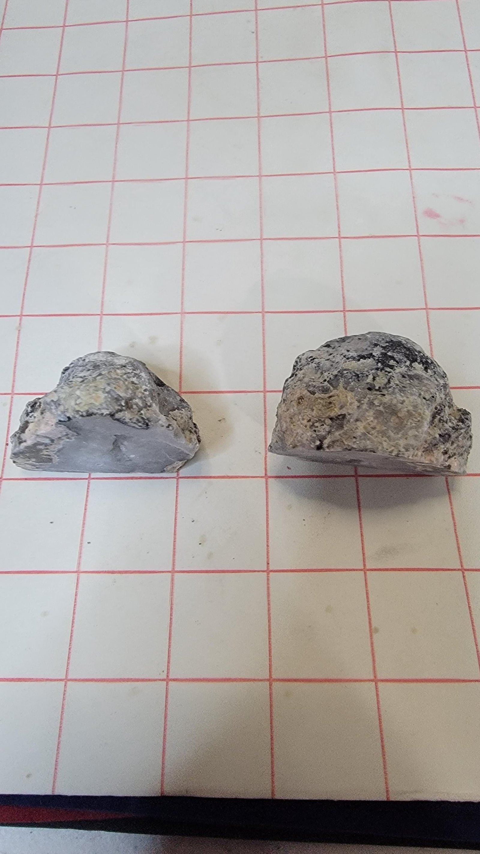 UV Reactive Geode Pair: Druzy Quartz Pockets, Raw Natural Beauty — photo 4 of 6