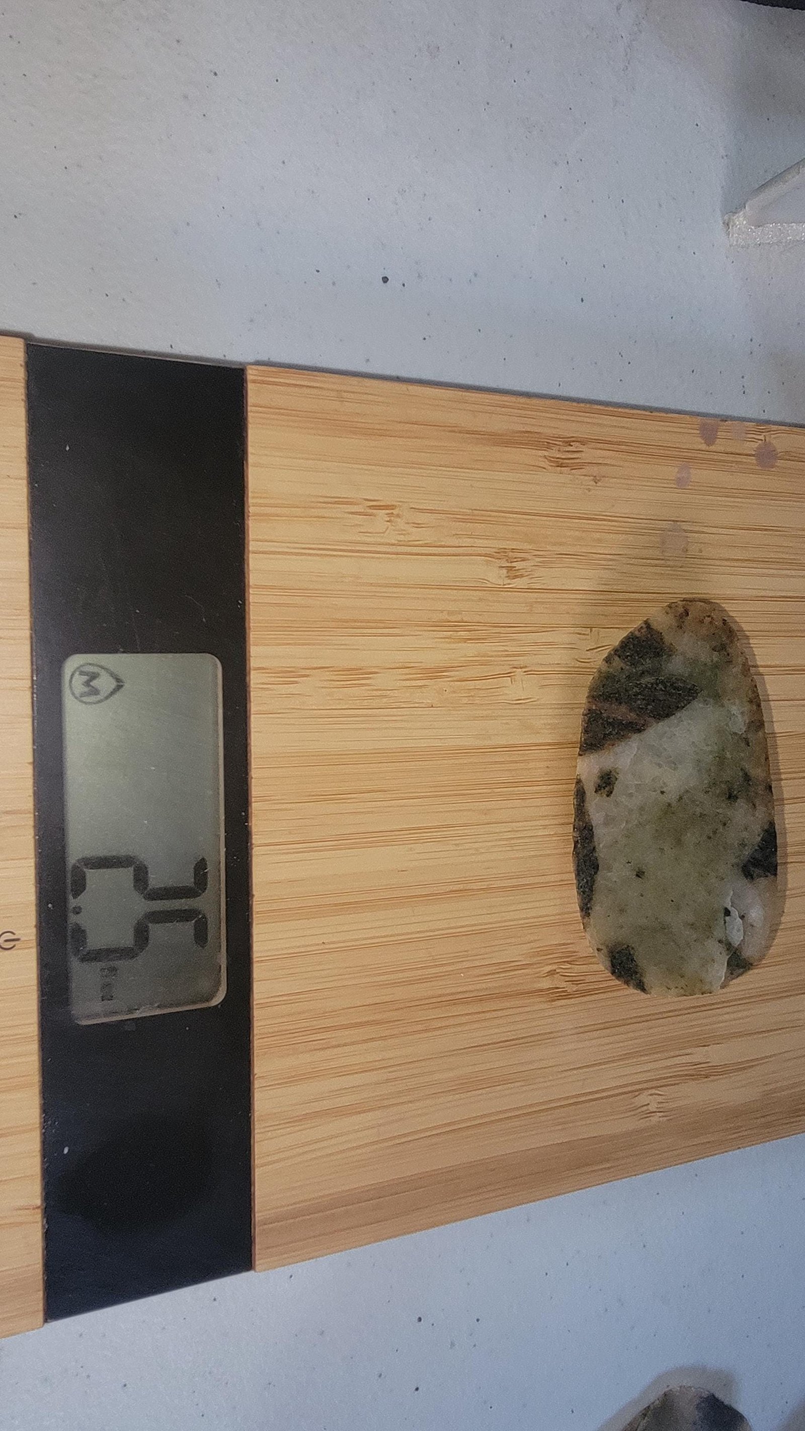 RARE Green Epidote in Quartz Slab - 2x3.5" - Lapidary Ready / Cab Rough Heal — photo 5 of 5