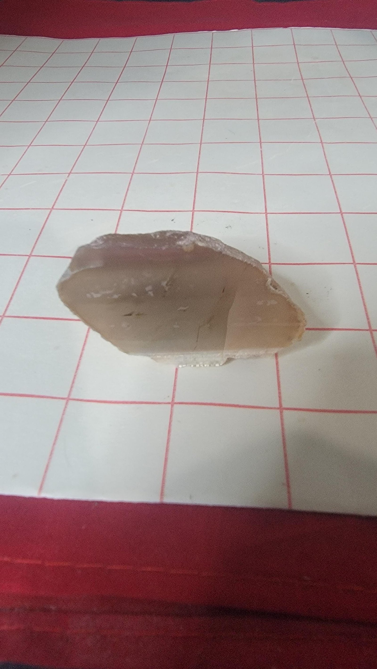 Polished Swazi Agate Half: Pink, Purple & White Banding - Cabochon Gemstone — 2.7oz — photo 7 of 8