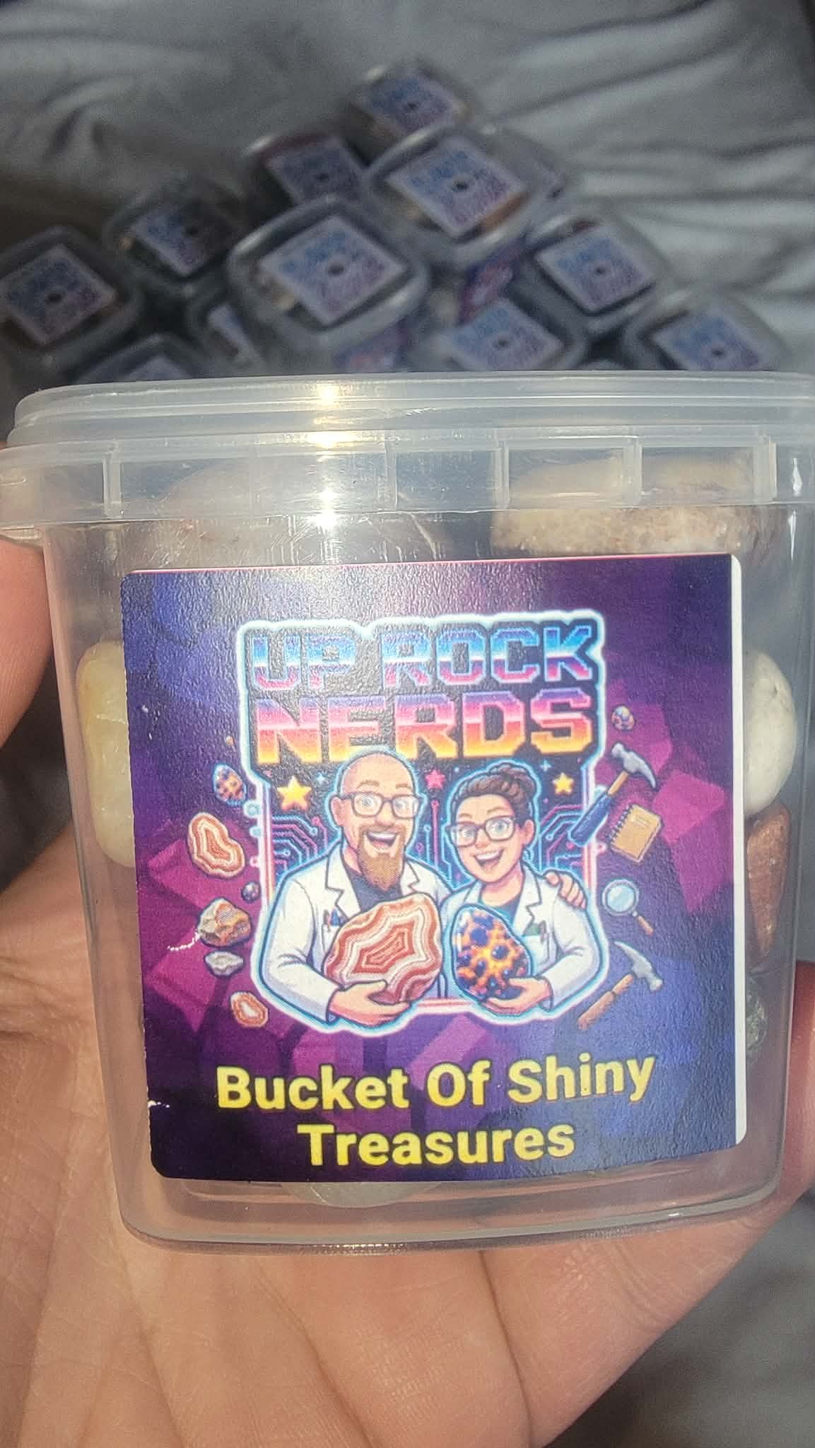 Bucket Of Shiny Treasures - UP Rock Nerds Tumbled Rocks